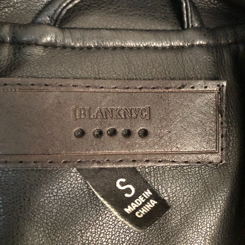 Blank NYC Vegan Moto Jacket. Size Small - Picture 11 of 15
